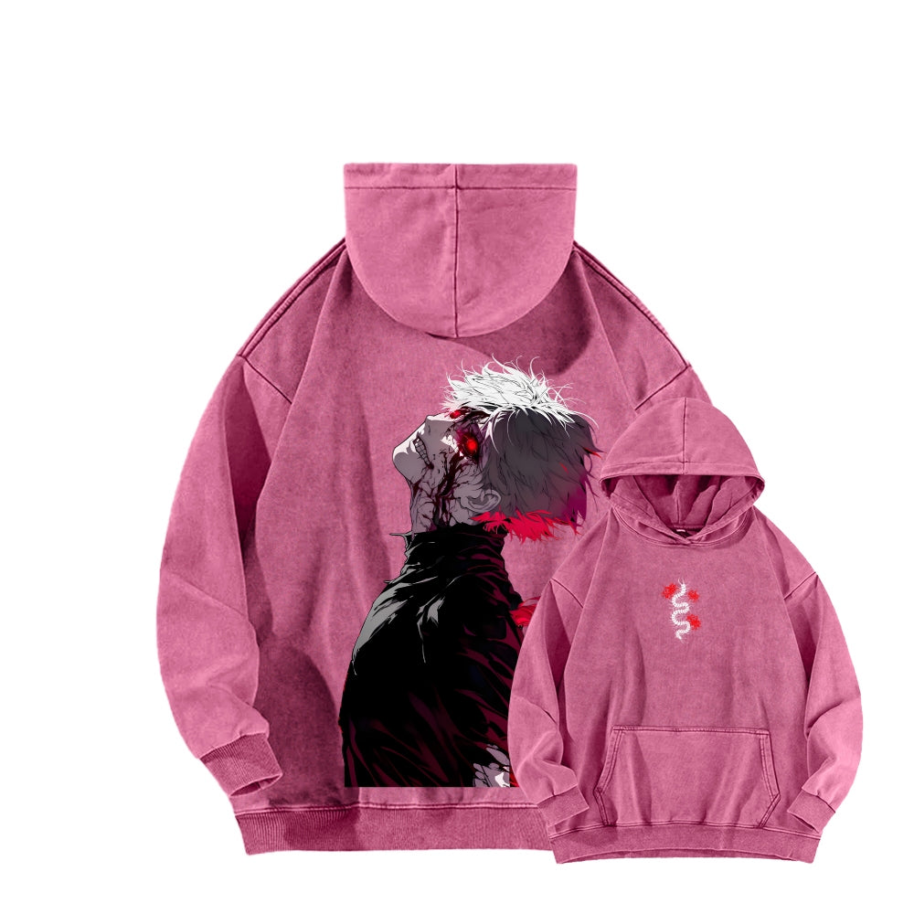 Tokyo Ghoul Kaneki Ken Unisex Washed Hoodie 2512012188