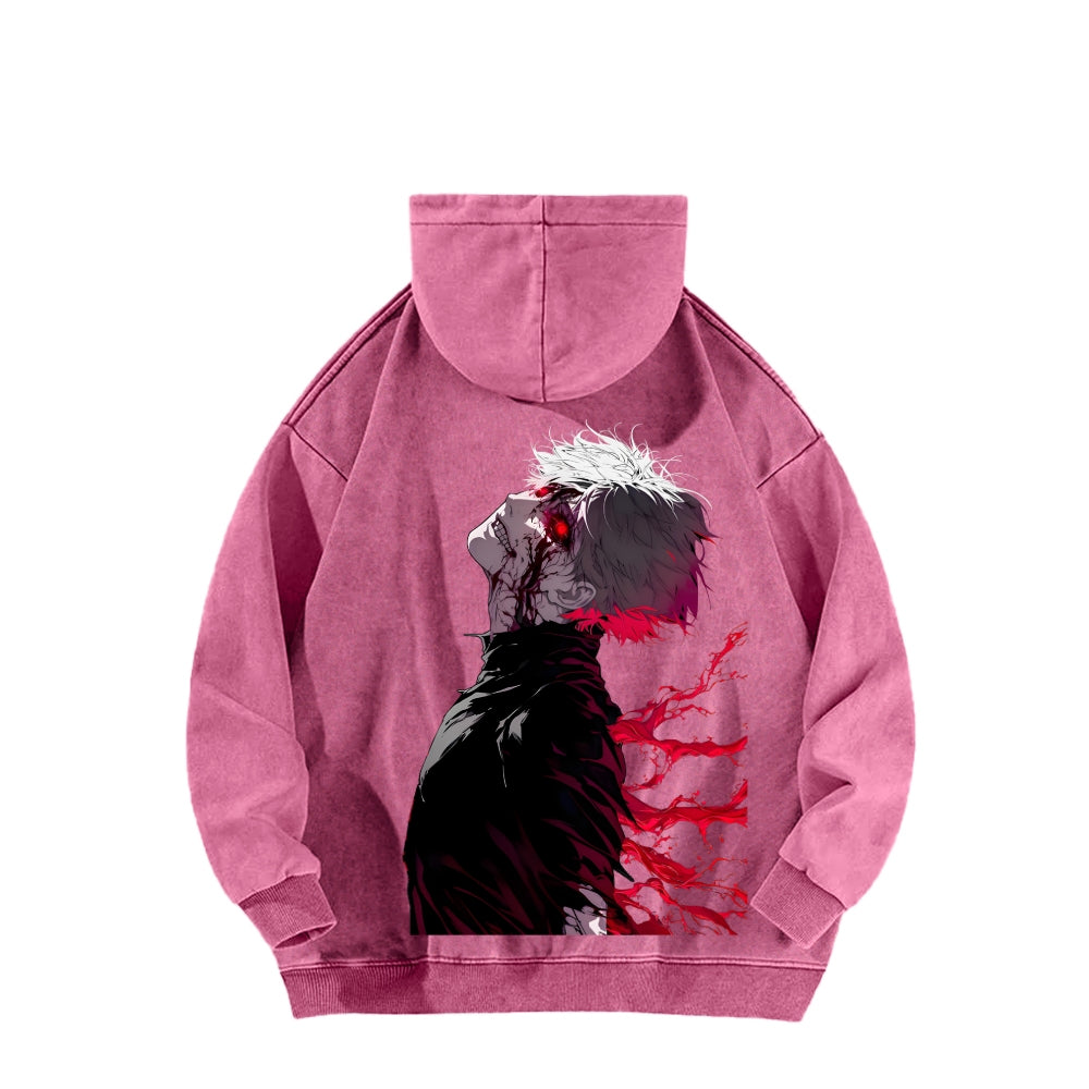 Tokyo Ghoul Kaneki Ken Unisex Washed Hoodie 2512012188