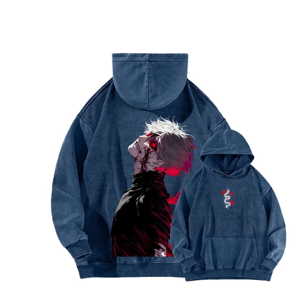 Tokyo Ghoul Kaneki Ken Unisex Washed Hoodie 2512012188