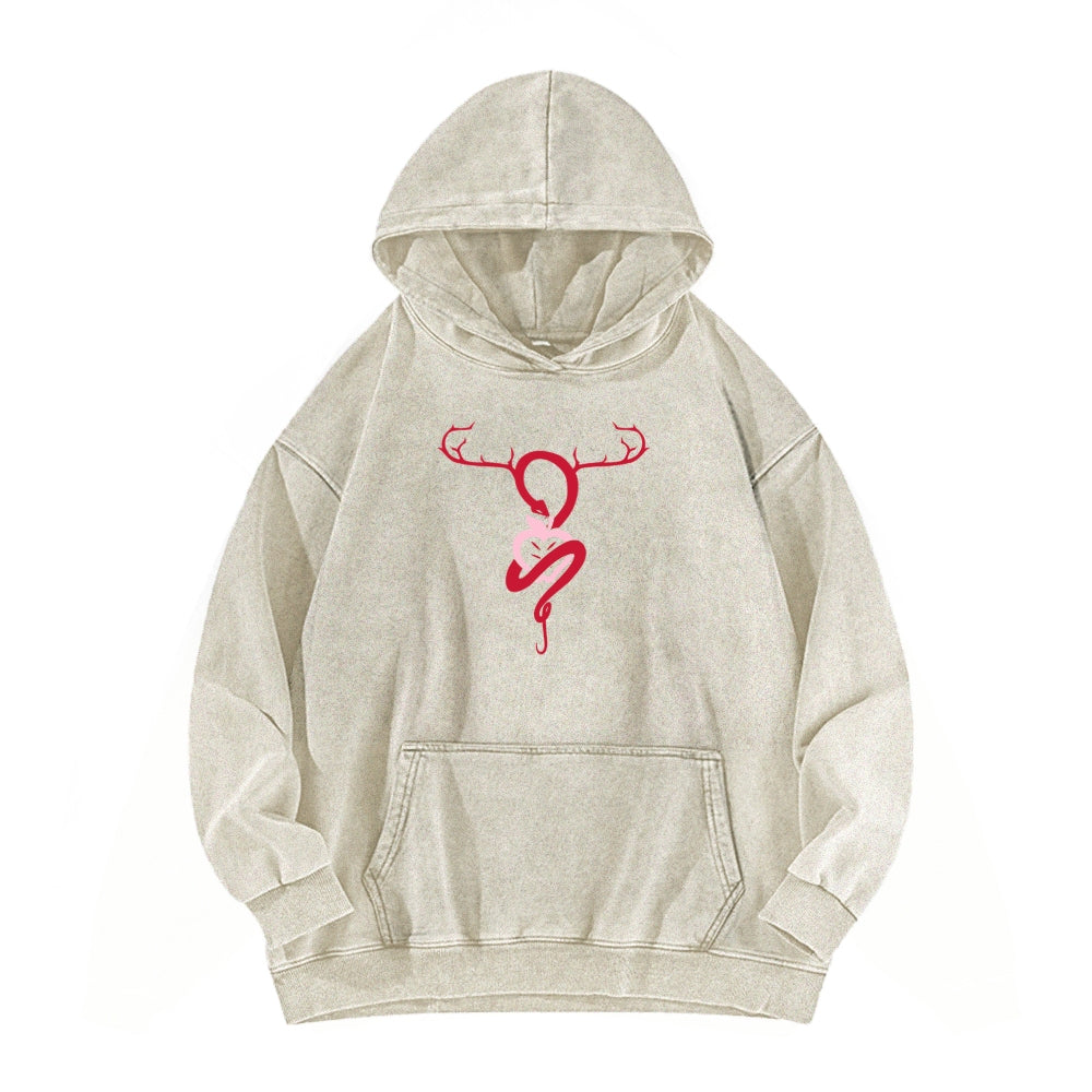 Hazbin Hotel Unisex Washed Hoodie 2512013584