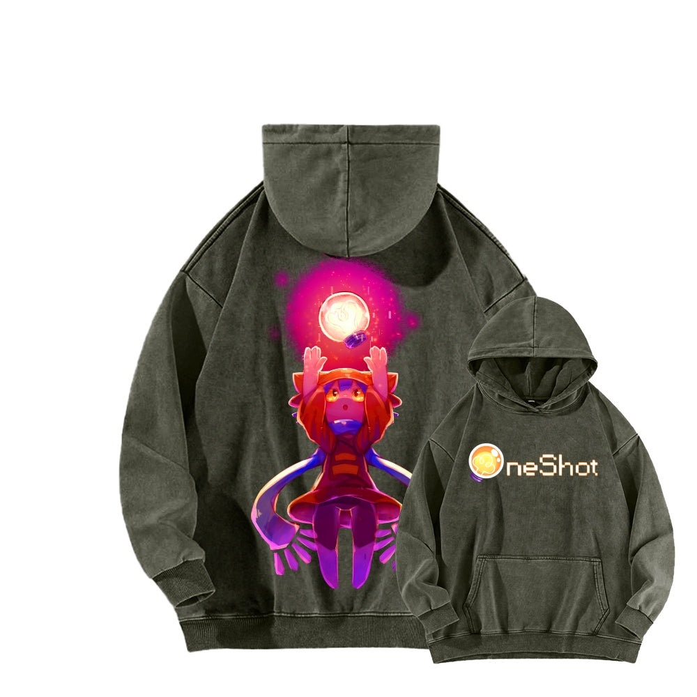 OneShot Unisex Washed Hoodie 2512015074