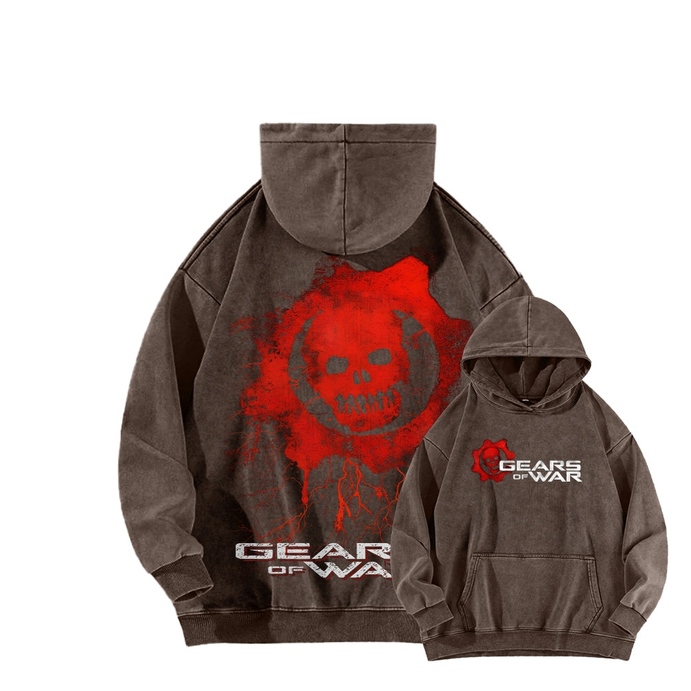 Gears of War Unisex Washed Hoodie 2512017439