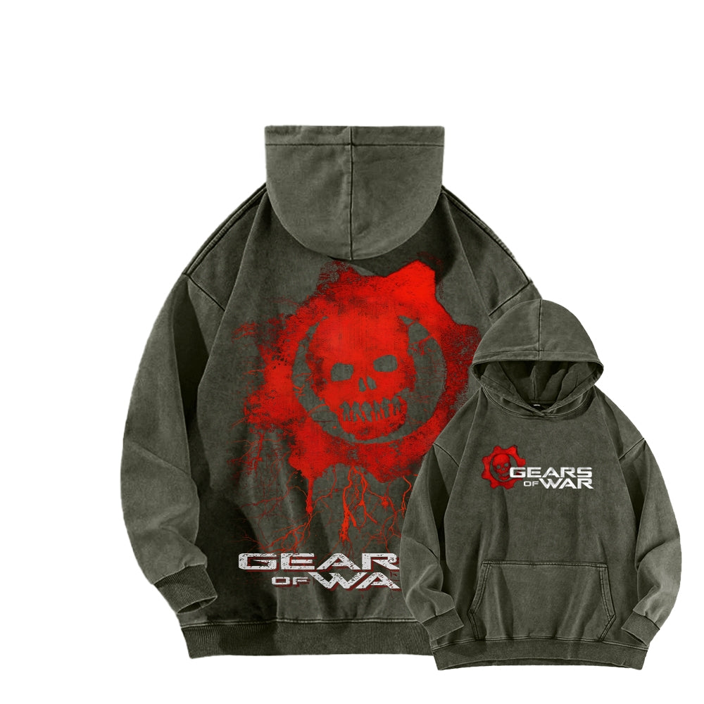 Gears of War Unisex Washed Hoodie 2512017439