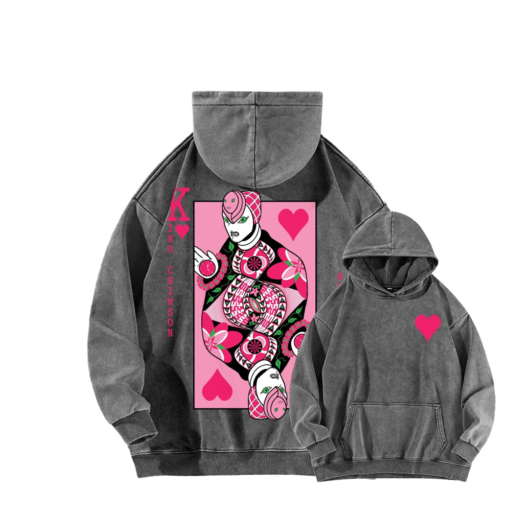 Jojo's Bizarre Adventure Unisex Washed Hoodie 2512018256