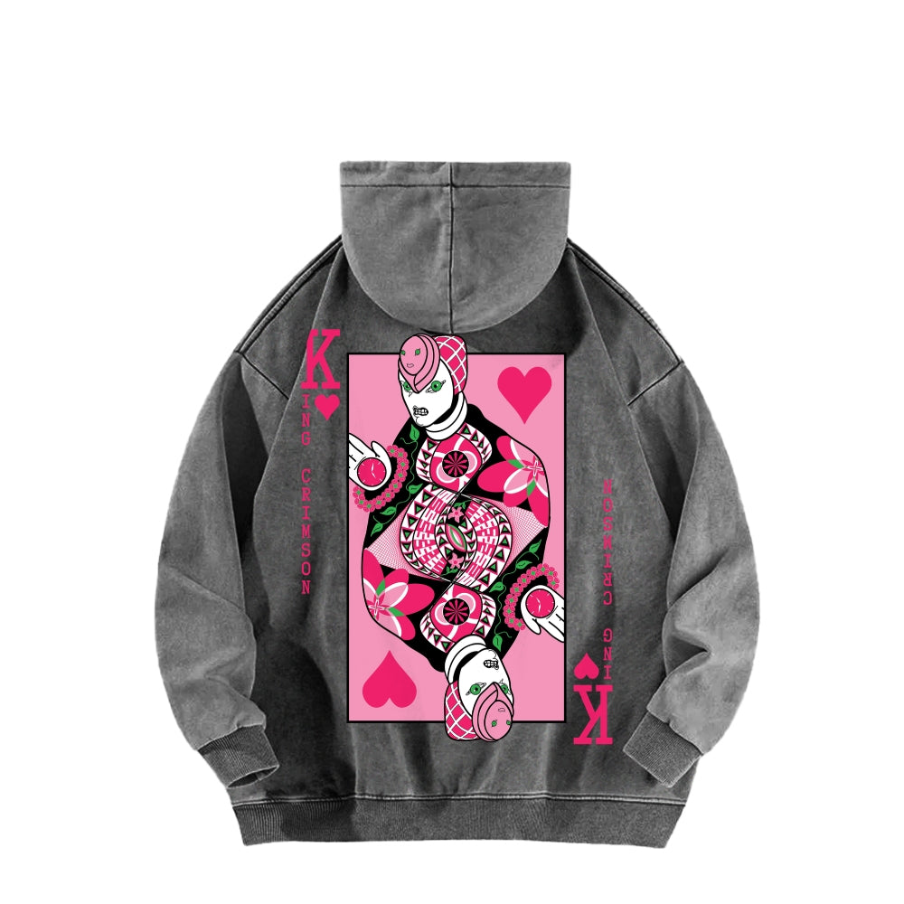 Jojo's Bizarre Adventure Unisex Washed Hoodie 2512018256