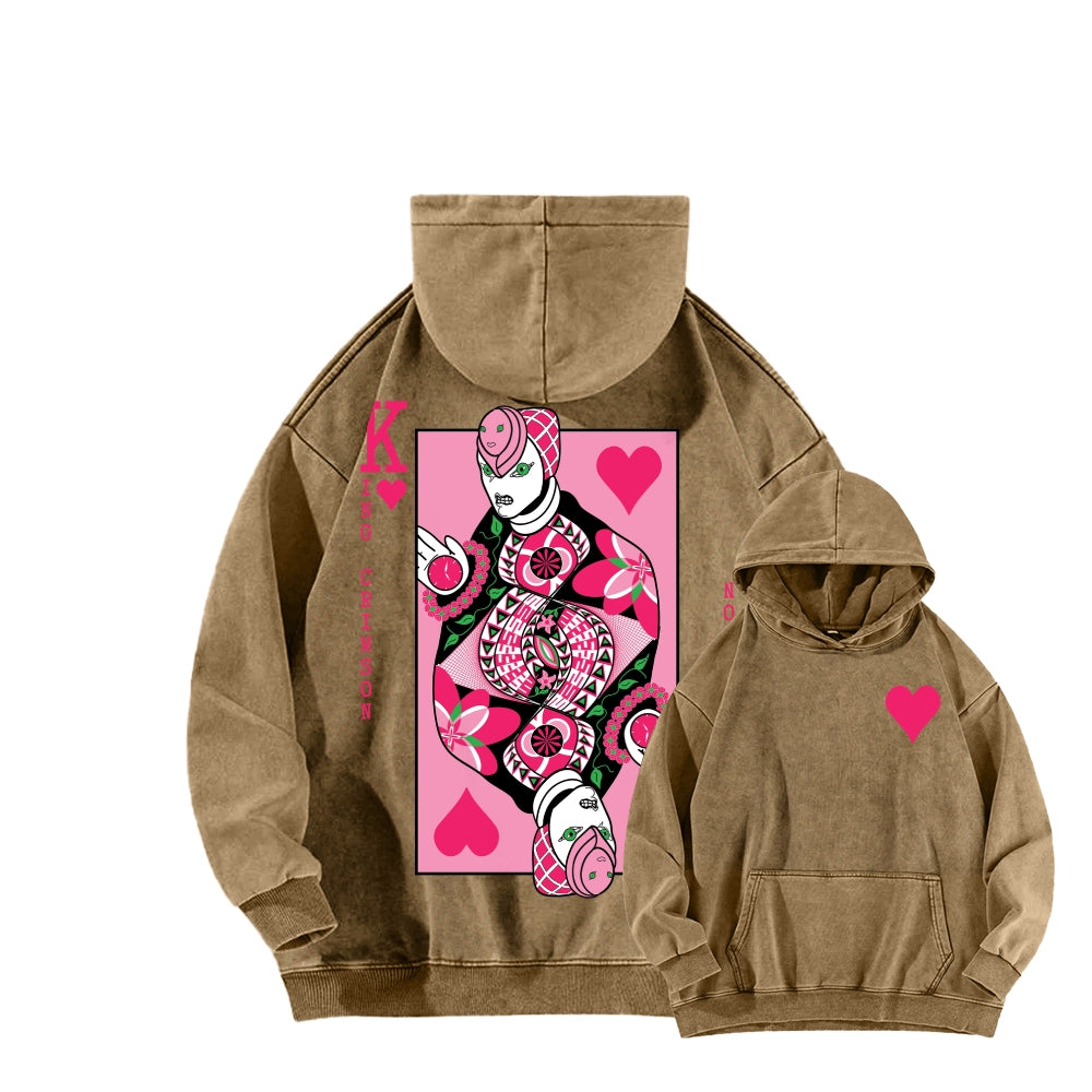 Jojo's Bizarre Adventure Unisex Washed Hoodie 2512018256