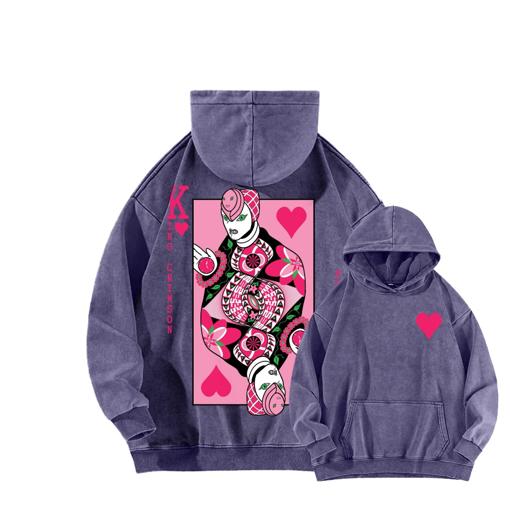 Jojo's Bizarre Adventure Unisex Washed Hoodie 2512018256