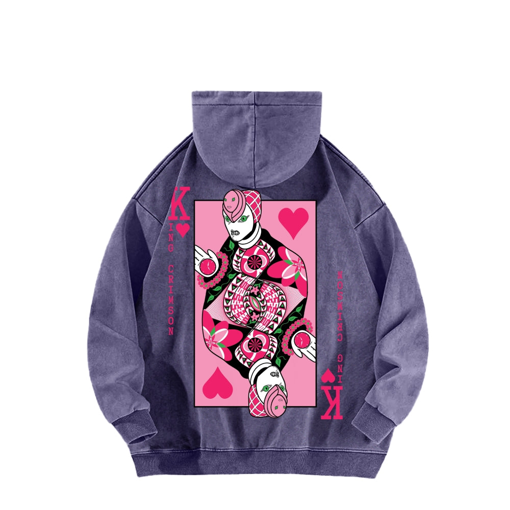 Jojo's Bizarre Adventure Unisex Washed Hoodie 2512018256