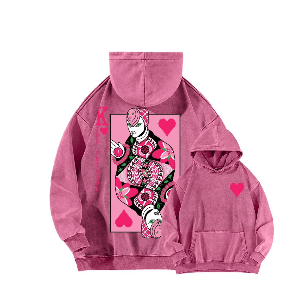 Jojo's Bizarre Adventure Unisex Washed Hoodie 2512018256