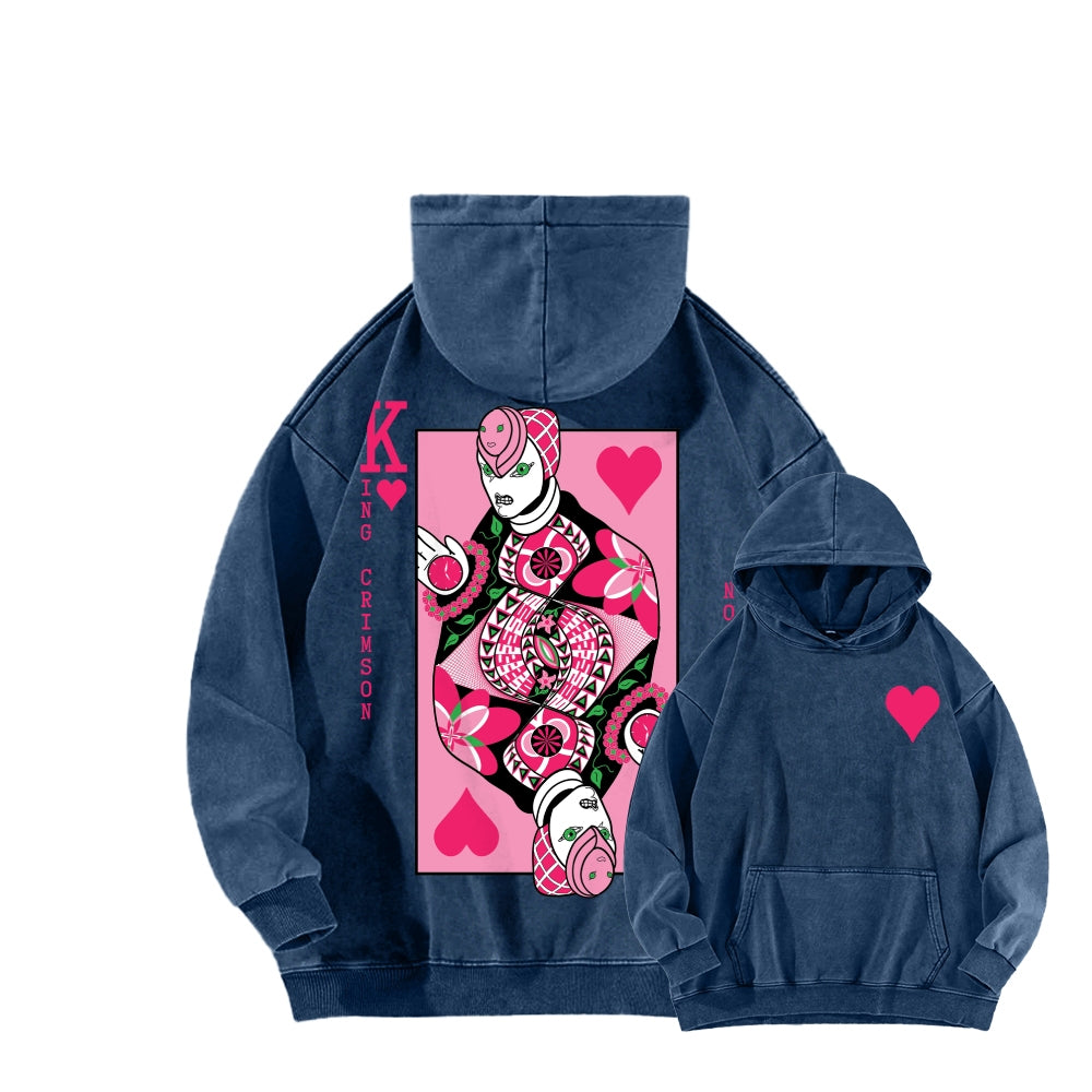 Jojo's Bizarre Adventure Unisex Washed Hoodie 2512018256