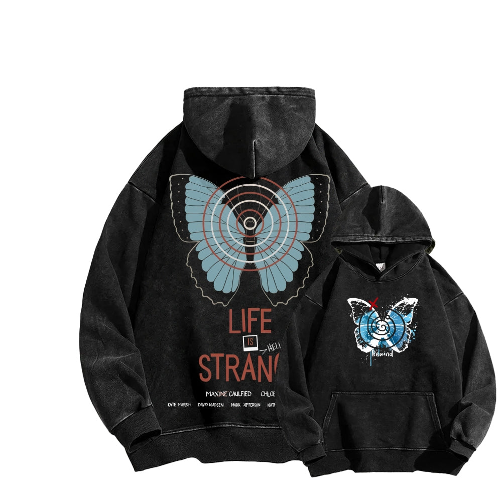 Life Is Strange Unisex Washed Hoodie 2512019325