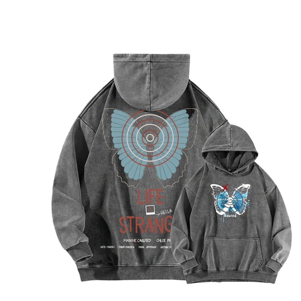 Life Is Strange Unisex Washed Hoodie 2512019325