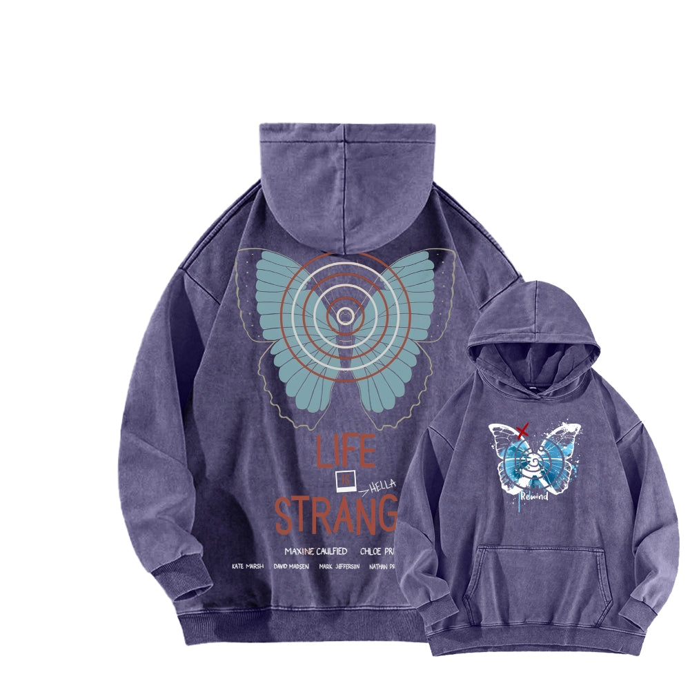 Life Is Strange Unisex Washed Hoodie 2512019325