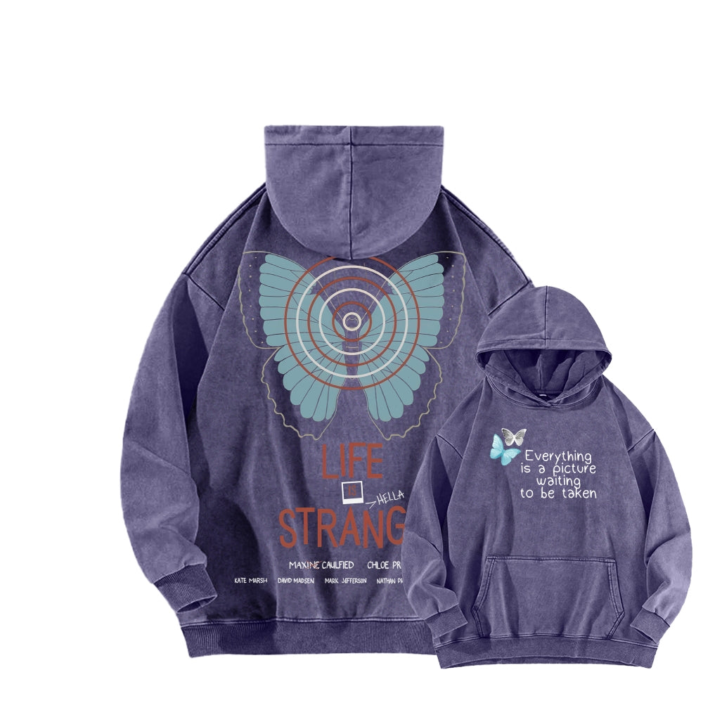 Life Is Strange Unisex Washed Hoodie 2512019344