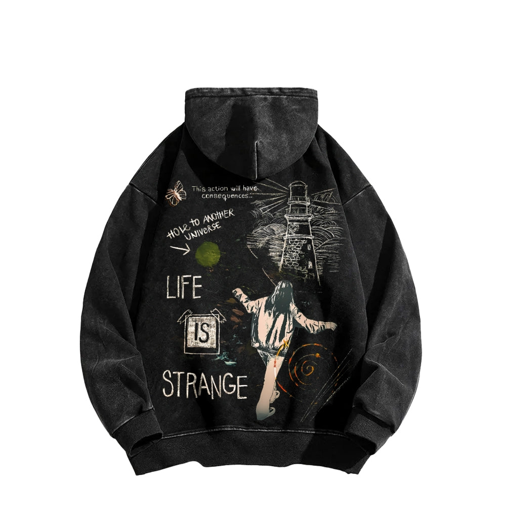 Life Is Strange Unisex Washed Hoodie 2512019357