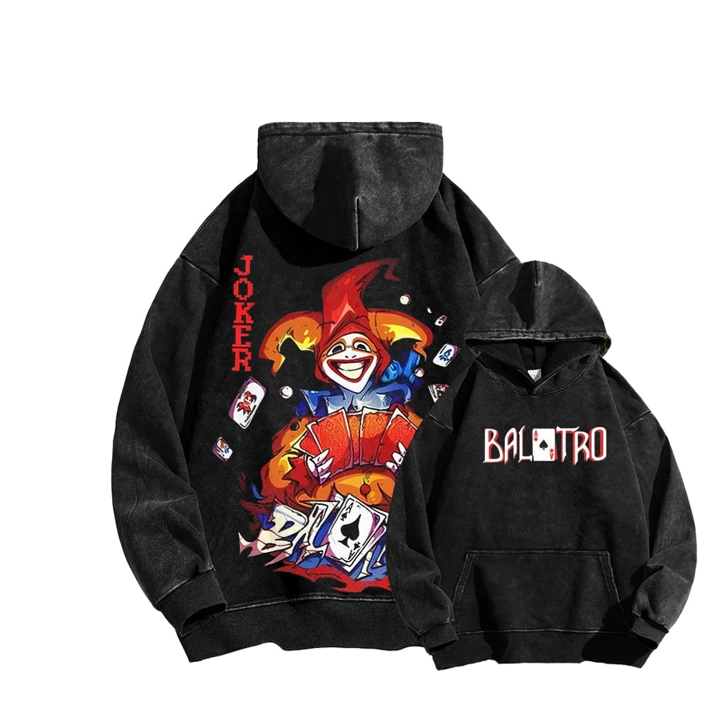 Balatro Unisex Washed Hoodie 2512019567