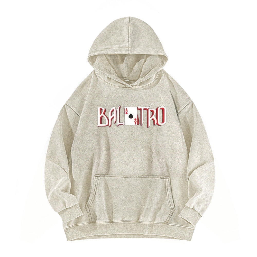 Balatro Unisex Washed Hoodie 2512019567