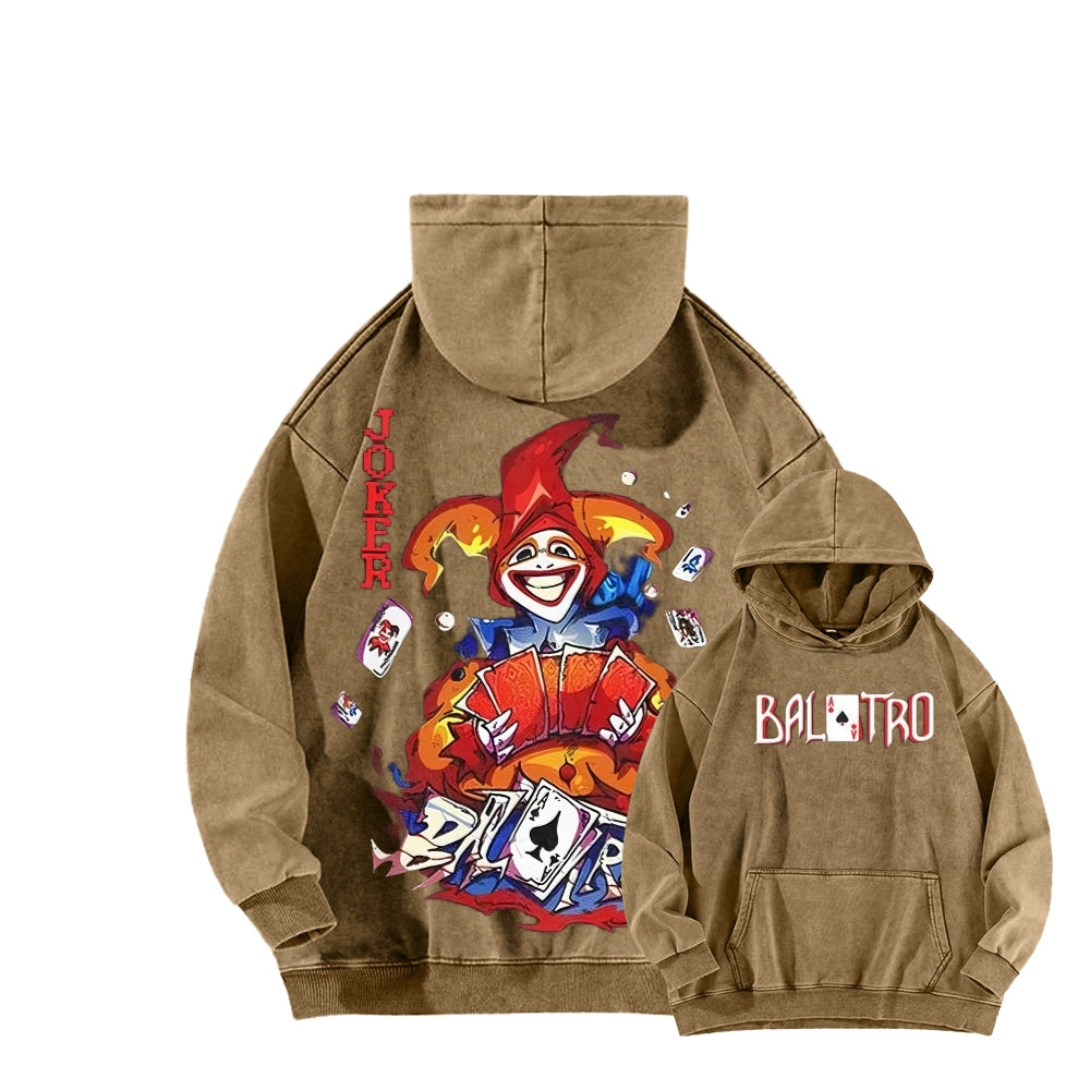 Balatro Unisex Washed Hoodie 2512019567
