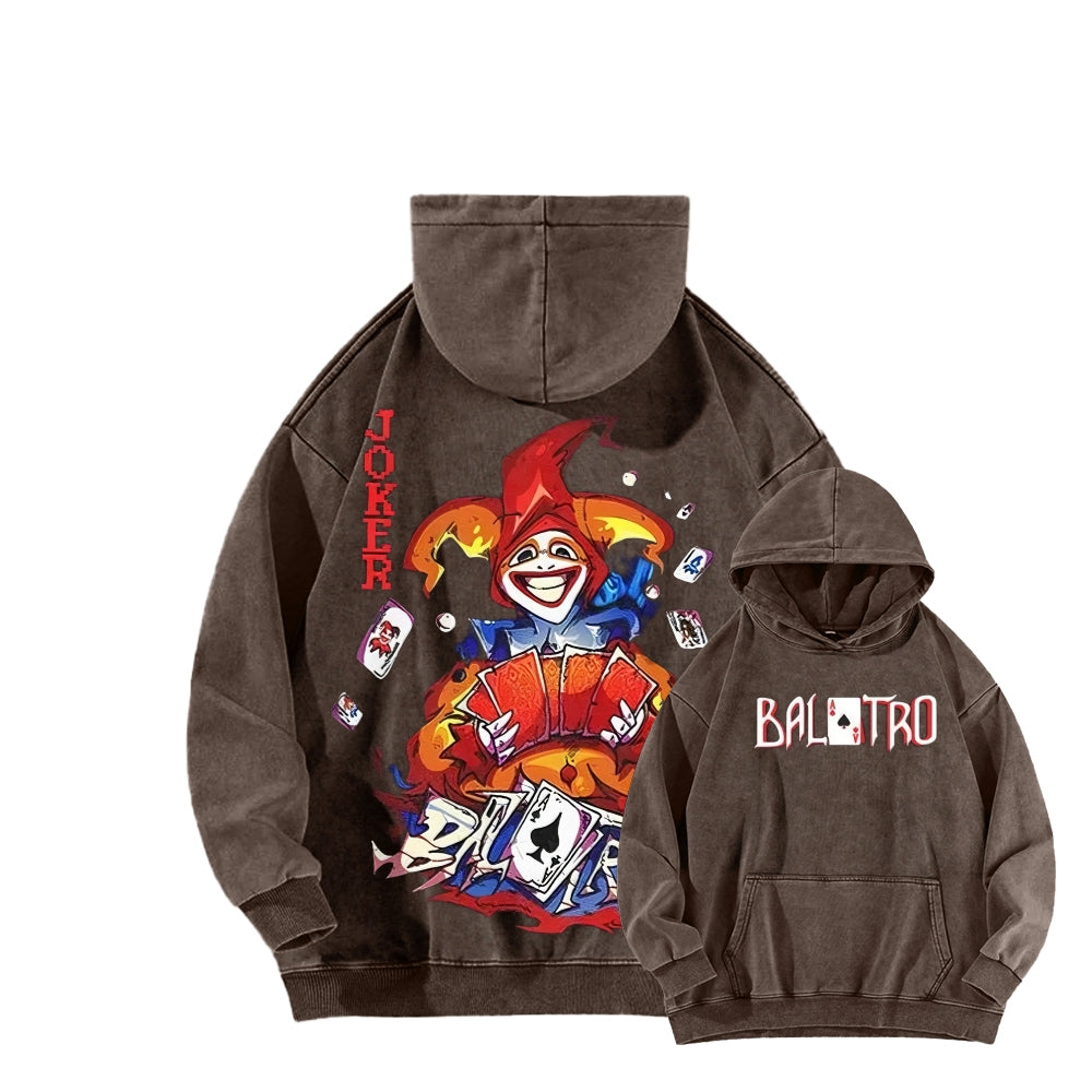 Balatro Unisex Washed Hoodie 2512019567