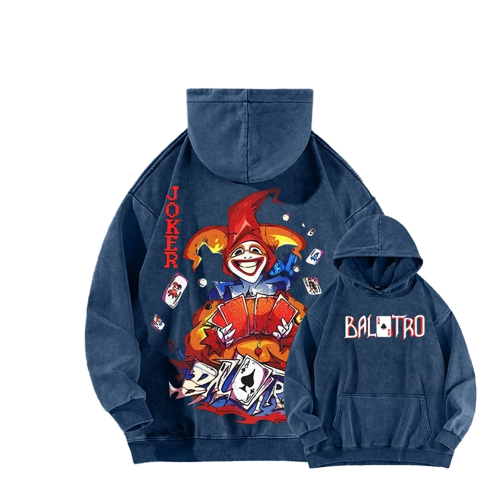 Balatro Unisex Washed Hoodie 2512019567