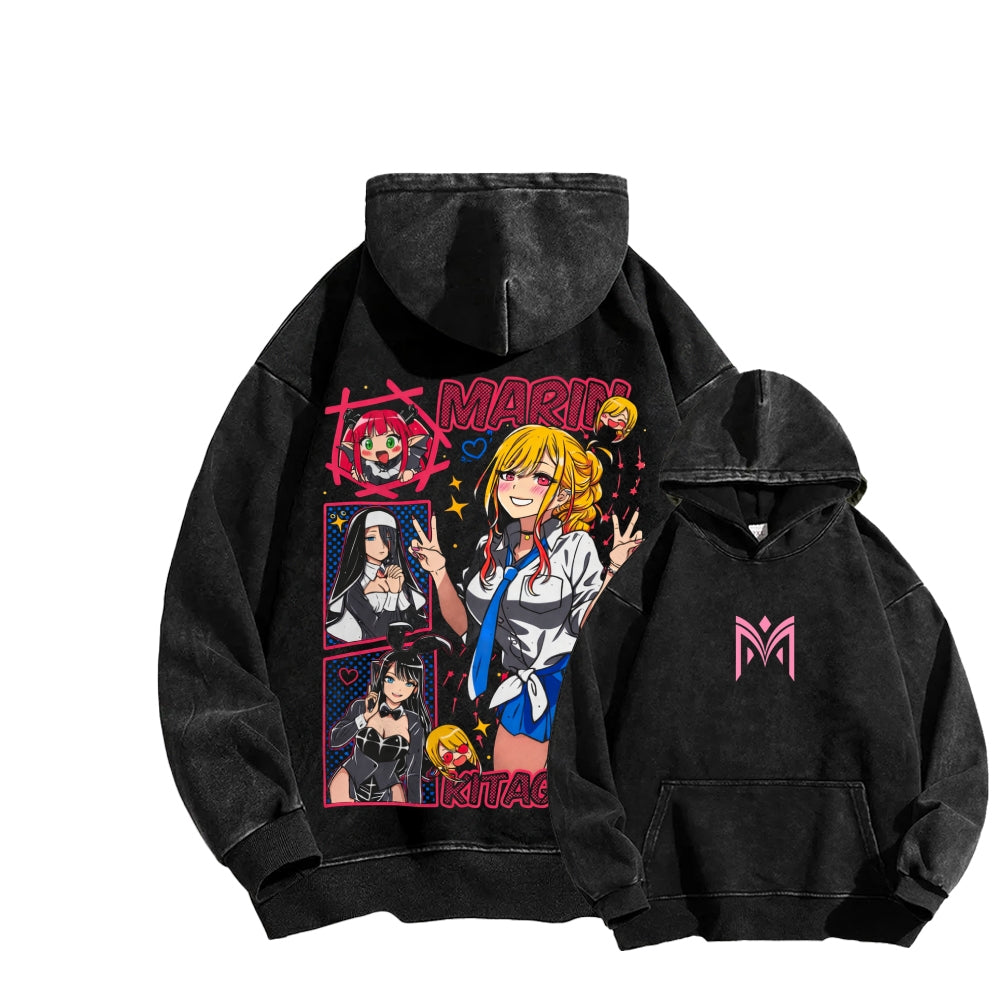 My Dress-Up Darling Marin Kitagawa    Unisex Washed Hoodie 2512020438