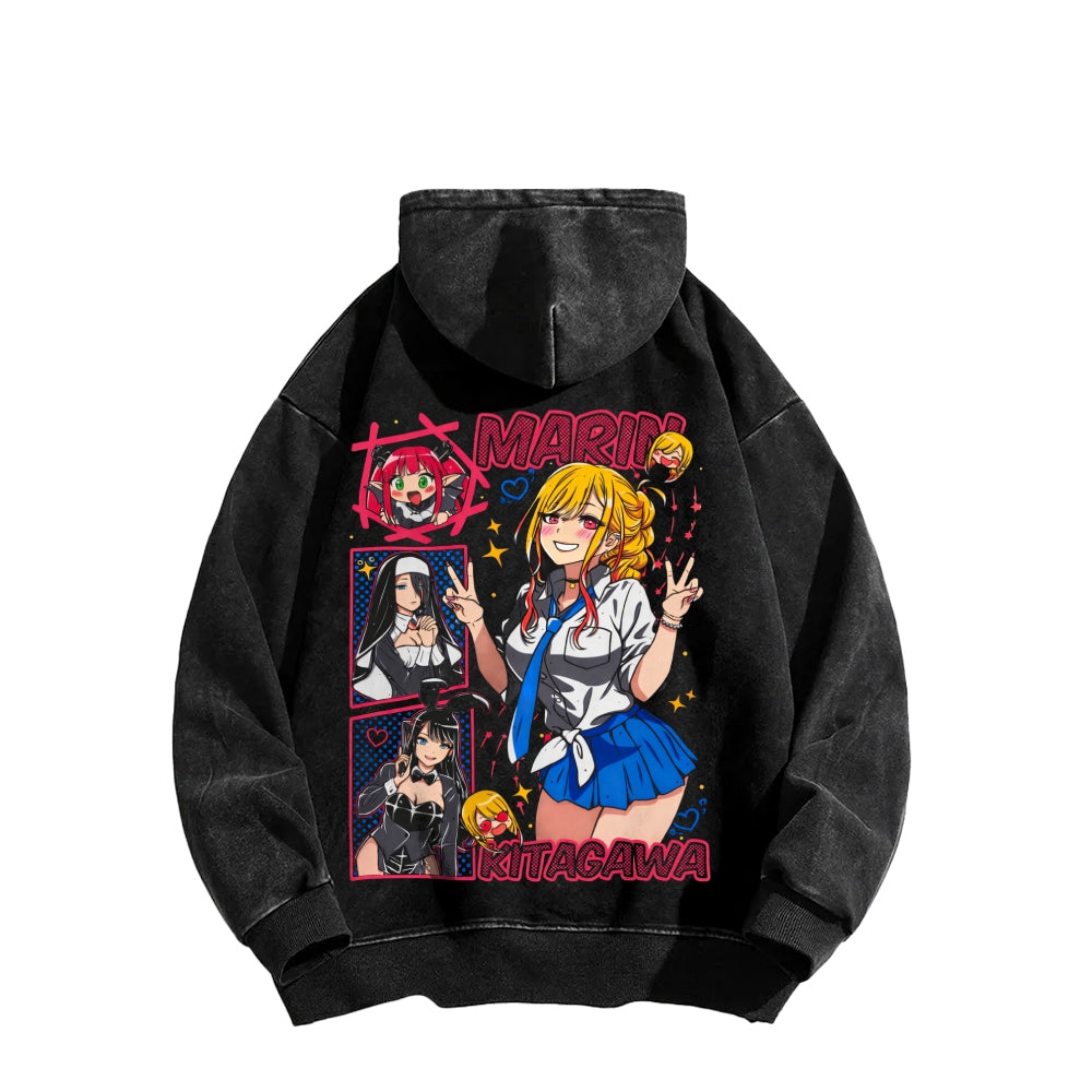 My Dress-Up Darling Marin Kitagawa    Unisex Washed Hoodie 2512020438
