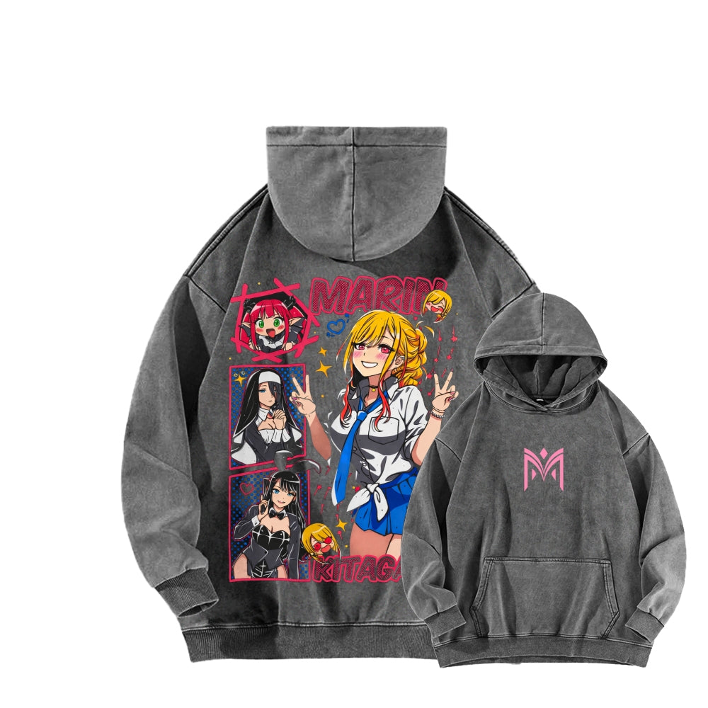 My Dress-Up Darling Marin Kitagawa    Unisex Washed Hoodie 2512020438