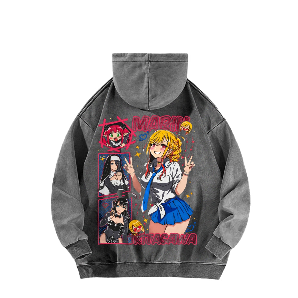 My Dress-Up Darling Marin Kitagawa    Unisex Washed Hoodie 2512020438