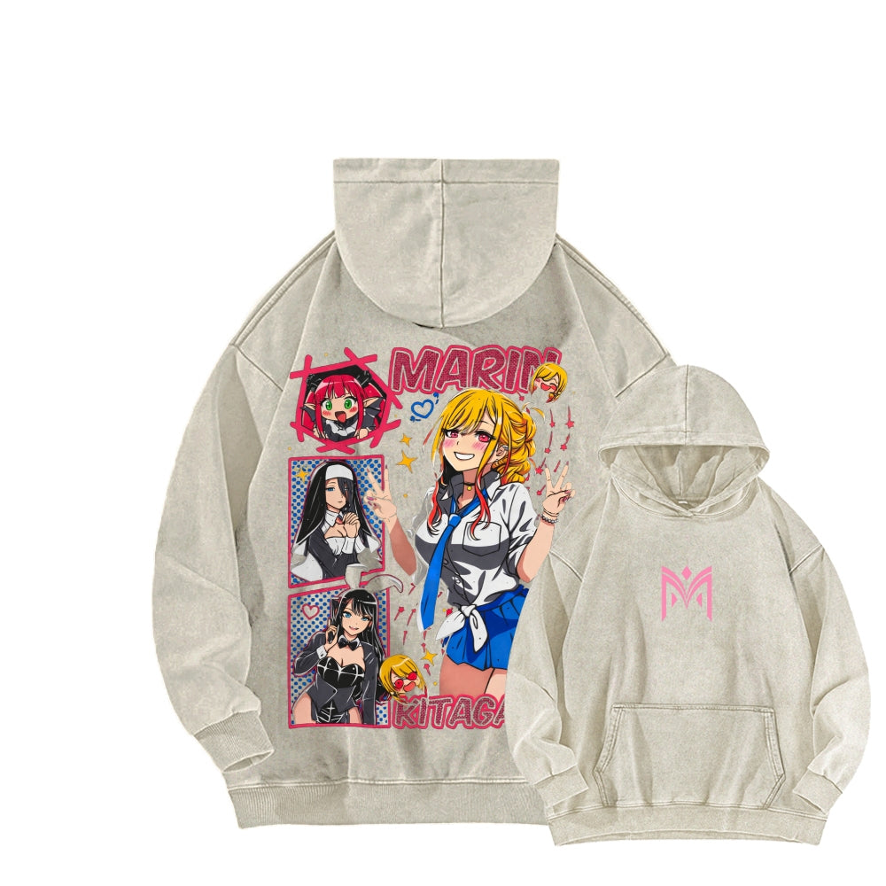 My Dress-Up Darling Marin Kitagawa    Unisex Washed Hoodie 2512020438