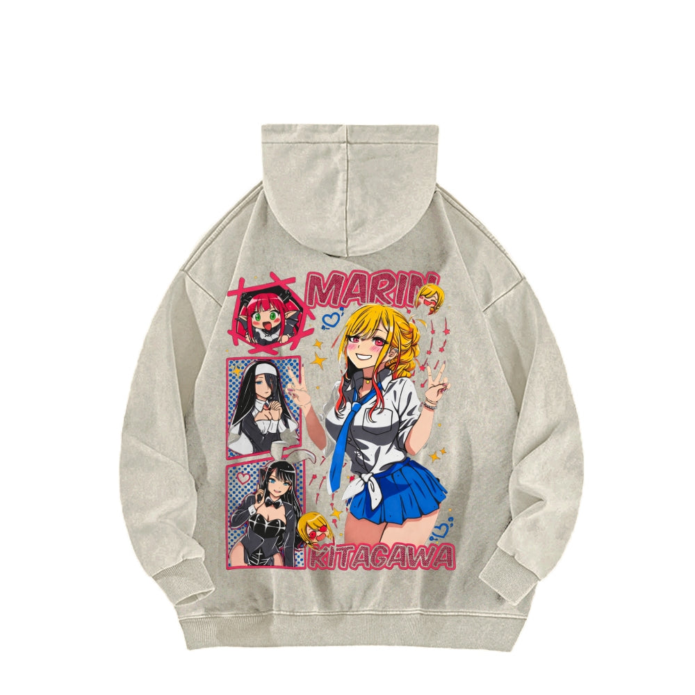 My Dress-Up Darling Marin Kitagawa    Unisex Washed Hoodie 2512020438