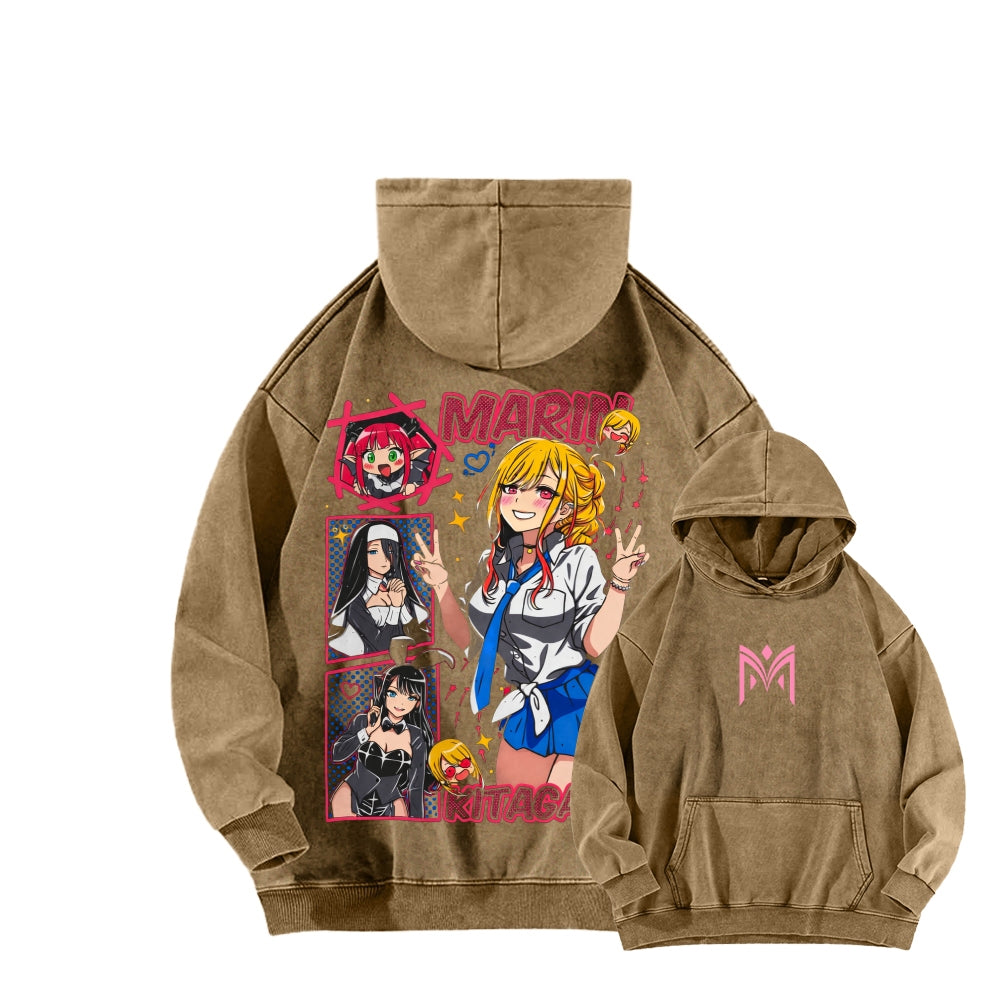 My Dress-Up Darling Marin Kitagawa    Unisex Washed Hoodie 2512020438