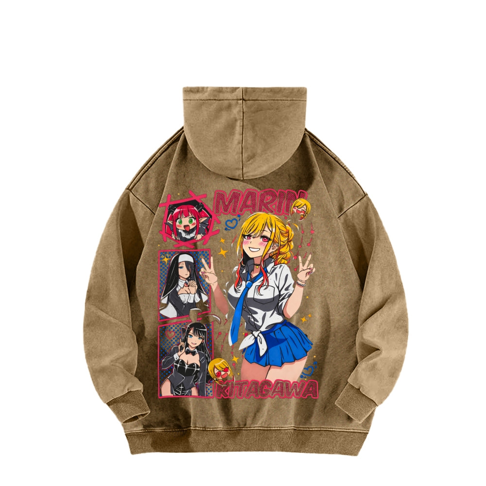 My Dress-Up Darling Marin Kitagawa    Unisex Washed Hoodie 2512020438