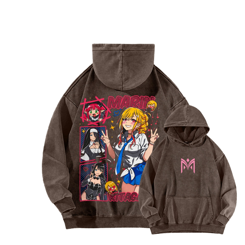 My Dress-Up Darling Marin Kitagawa    Unisex Washed Hoodie 2512020438