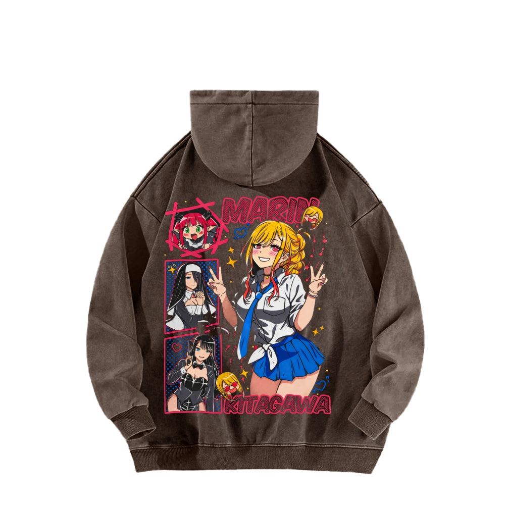 My Dress-Up Darling Marin Kitagawa    Unisex Washed Hoodie 2512020438