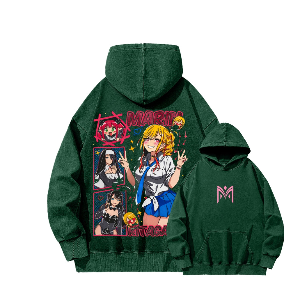 My Dress-Up Darling Marin Kitagawa    Unisex Washed Hoodie 2512020438