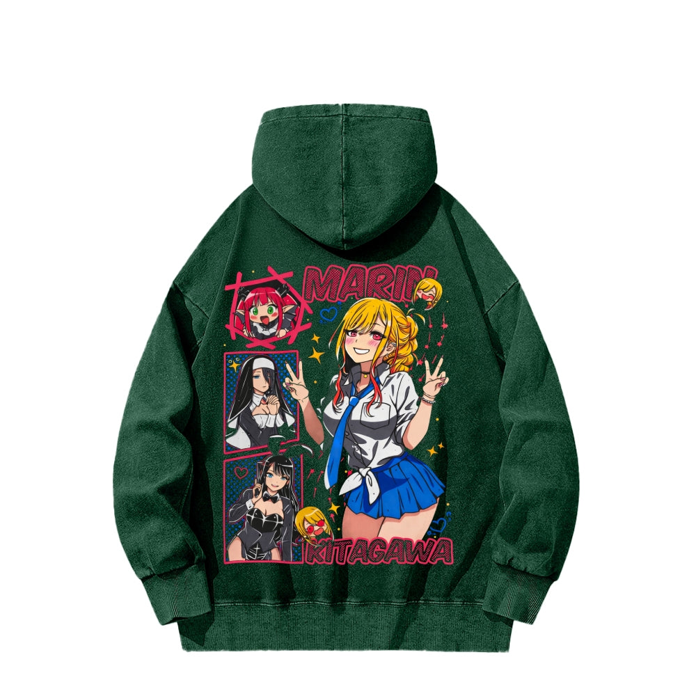 My Dress-Up Darling Marin Kitagawa    Unisex Washed Hoodie 2512020438