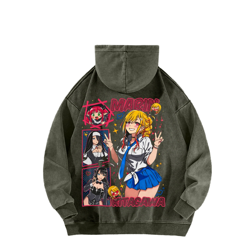 My Dress-Up Darling Marin Kitagawa    Unisex Washed Hoodie 2512020438