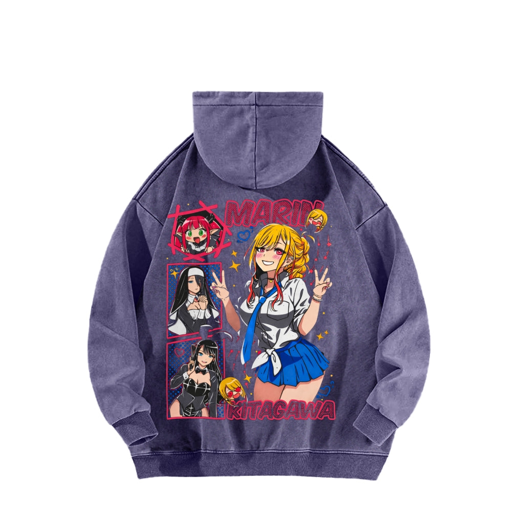 My Dress-Up Darling Marin Kitagawa    Unisex Washed Hoodie 2512020438