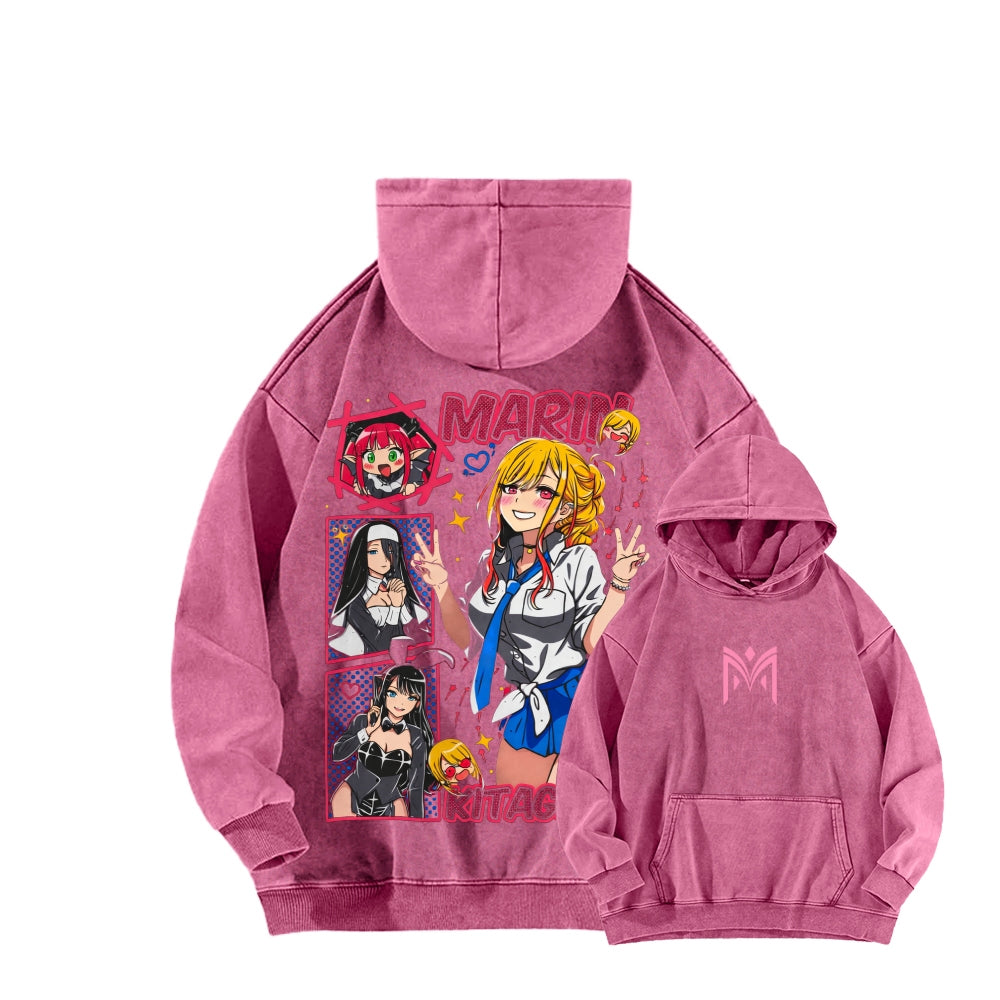 My Dress-Up Darling Marin Kitagawa    Unisex Washed Hoodie 2512020438