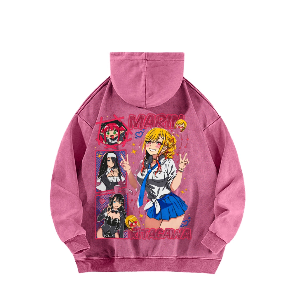 My Dress-Up Darling Marin Kitagawa    Unisex Washed Hoodie 2512020438