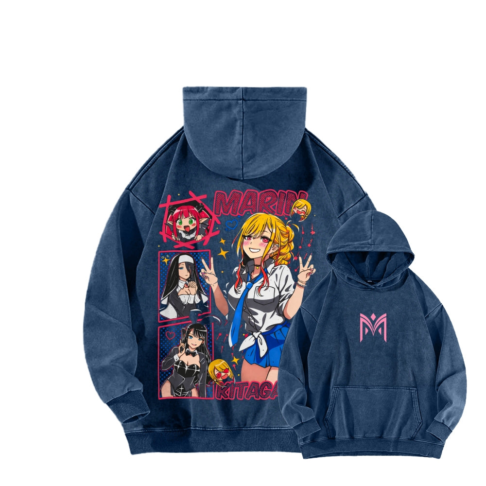 My Dress-Up Darling Marin Kitagawa    Unisex Washed Hoodie 2512020438