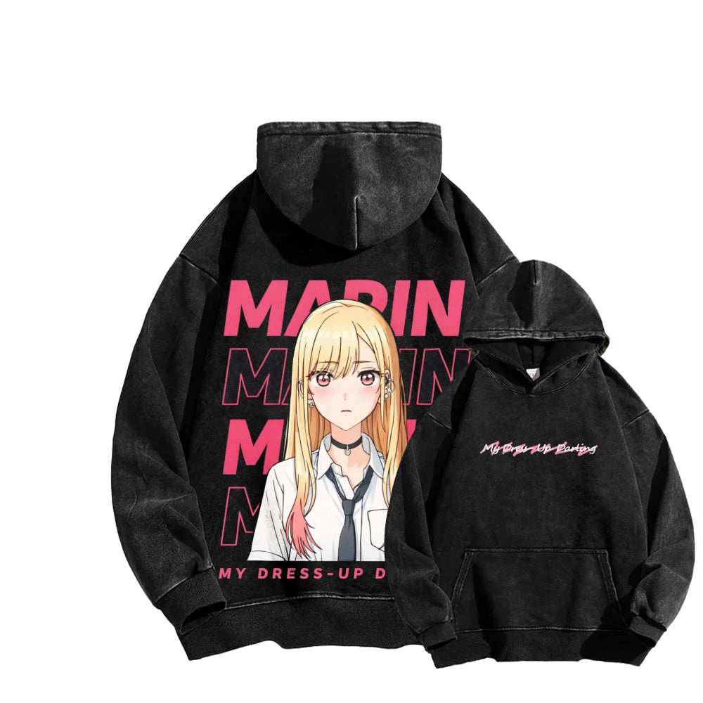 My Dress-Up Darling Marin Kitagawa    Unisex Washed Hoodie 2512020444