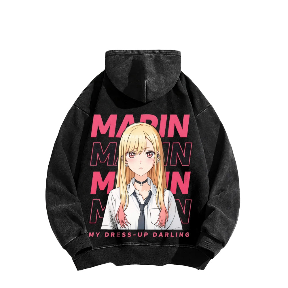 My Dress-Up Darling Marin Kitagawa    Unisex Washed Hoodie 2512020444