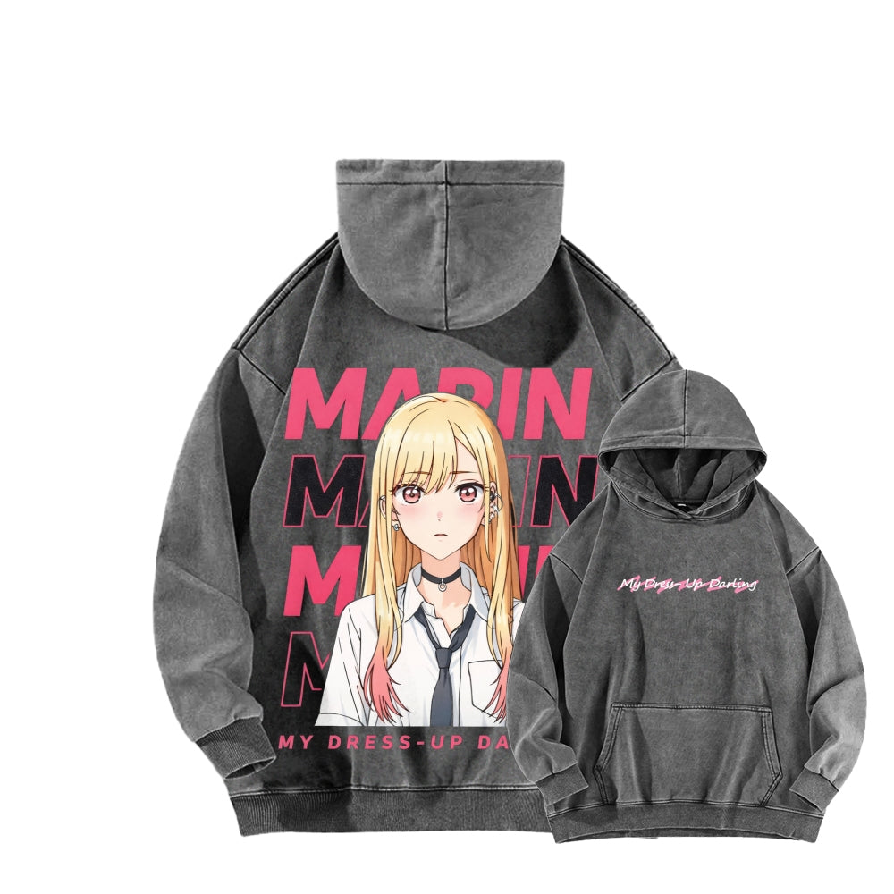 My Dress-Up Darling Marin Kitagawa    Unisex Washed Hoodie 2512020444