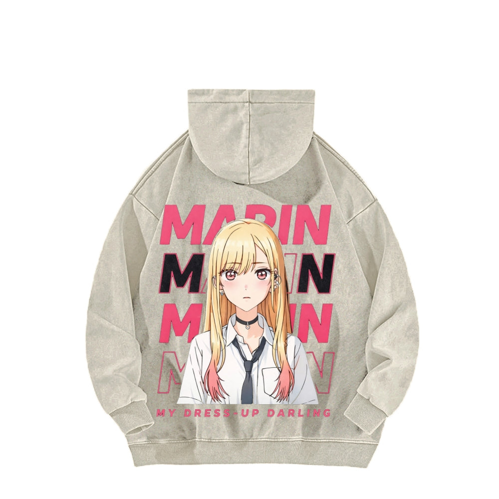 My Dress-Up Darling Marin Kitagawa    Unisex Washed Hoodie 2512020444