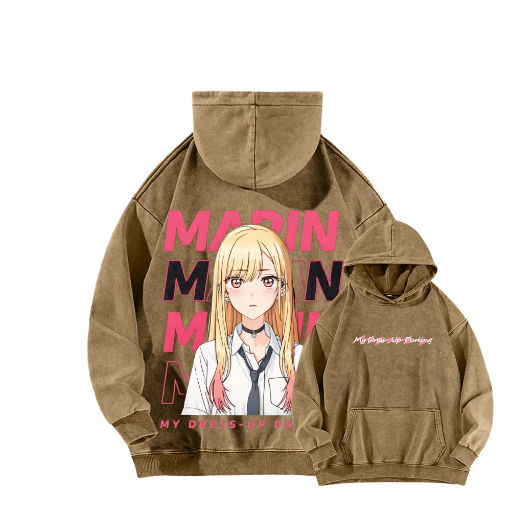 My Dress-Up Darling Marin Kitagawa    Unisex Washed Hoodie 2512020444
