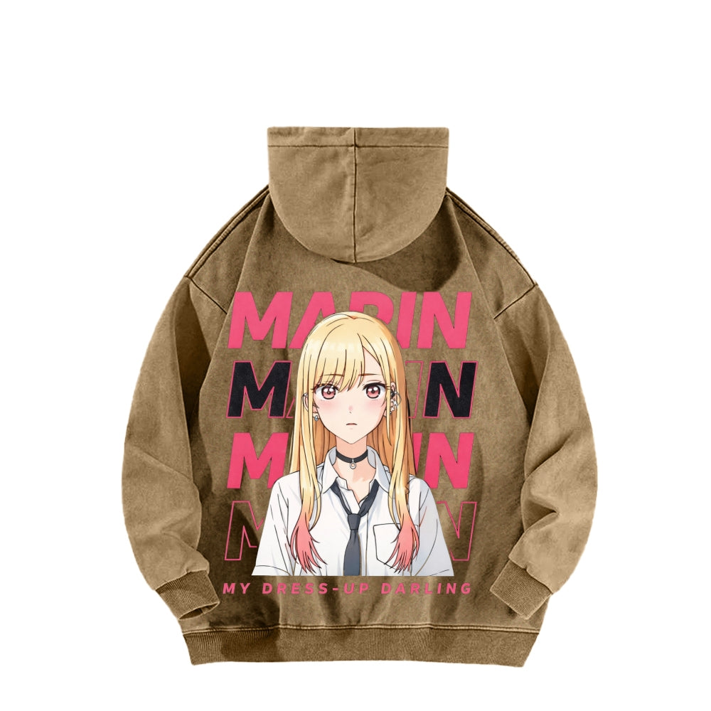 My Dress-Up Darling Marin Kitagawa    Unisex Washed Hoodie 2512020444