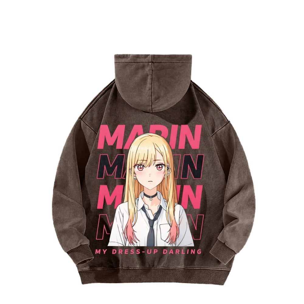 My Dress-Up Darling Marin Kitagawa    Unisex Washed Hoodie 2512020444
