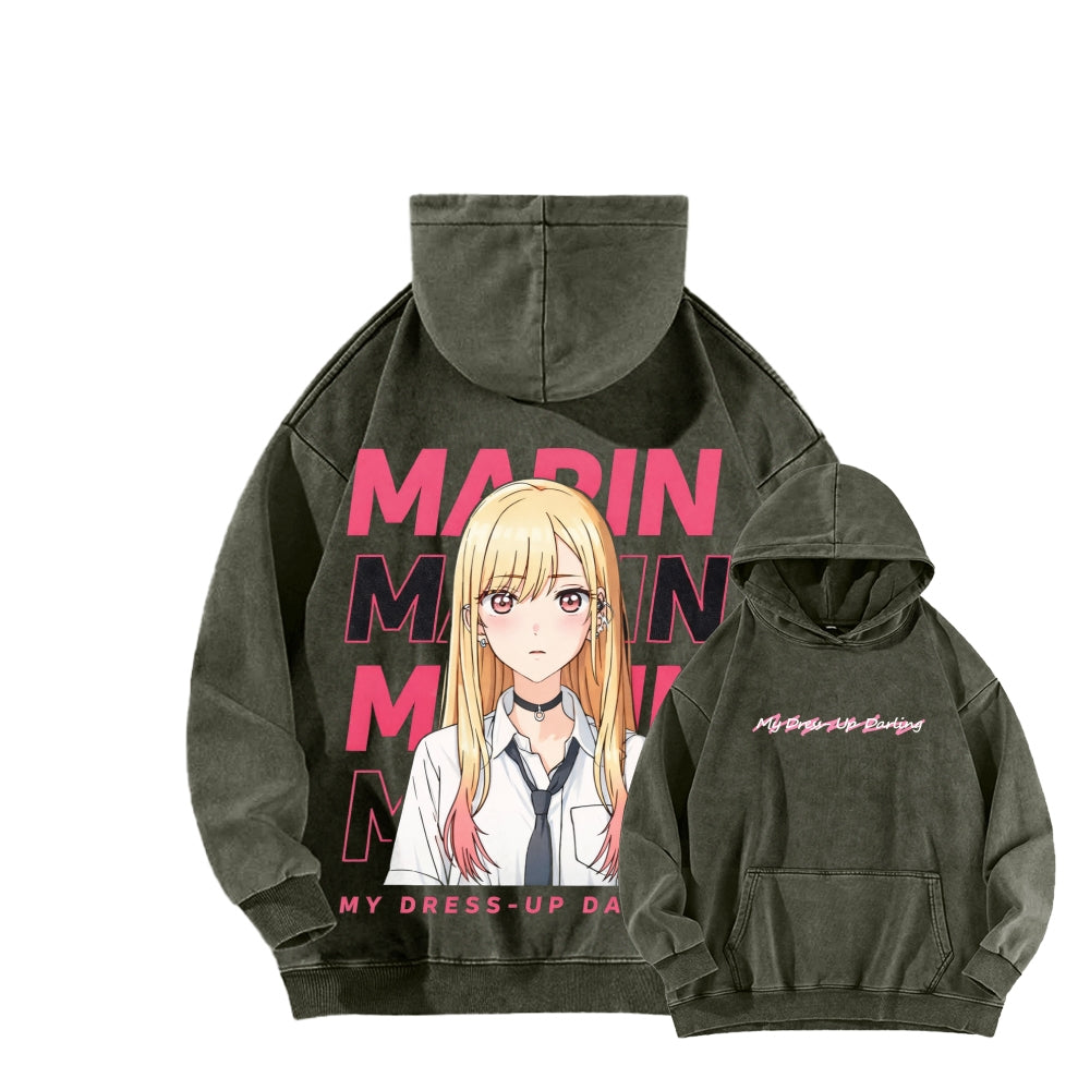 My Dress-Up Darling Marin Kitagawa    Unisex Washed Hoodie 2512020444