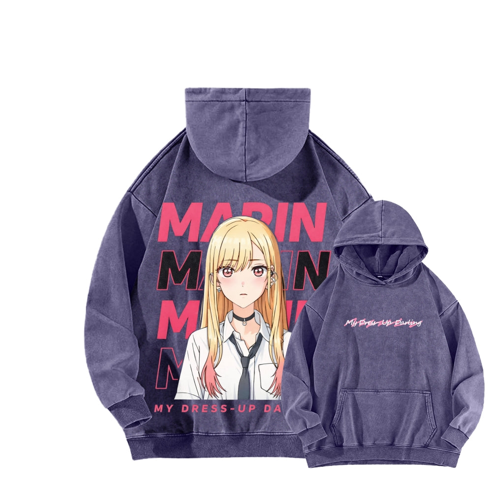 My Dress-Up Darling Marin Kitagawa    Unisex Washed Hoodie 2512020444